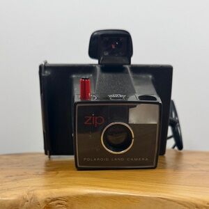 Vintage Polaroid Zip Black and Red Land Camera